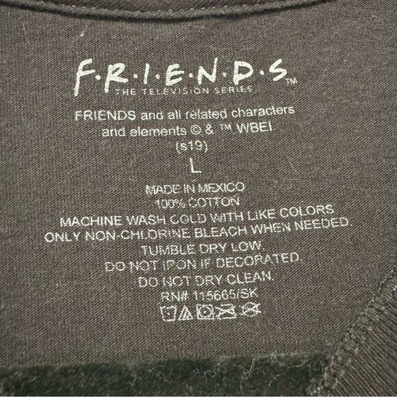 Friends Central Perk Black T-Shirt Women's Size Large Casual Top - Picture 3 of 4
